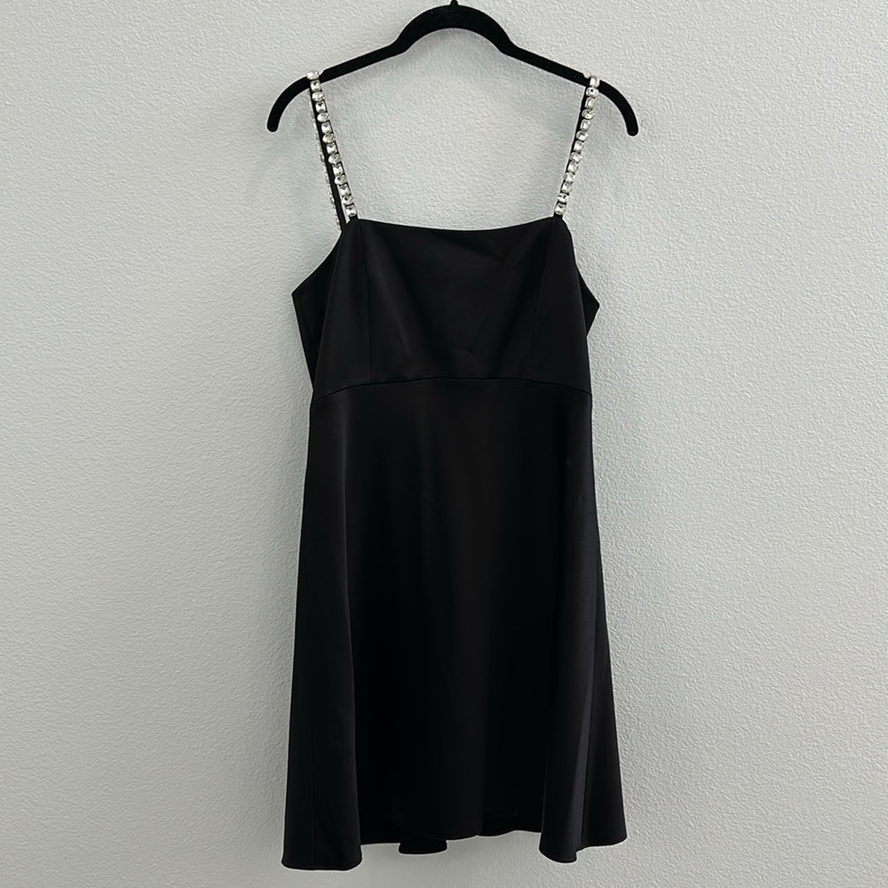 Alice + Olivia Rhinestone Strap Mini Dress - Picture 3 of 11